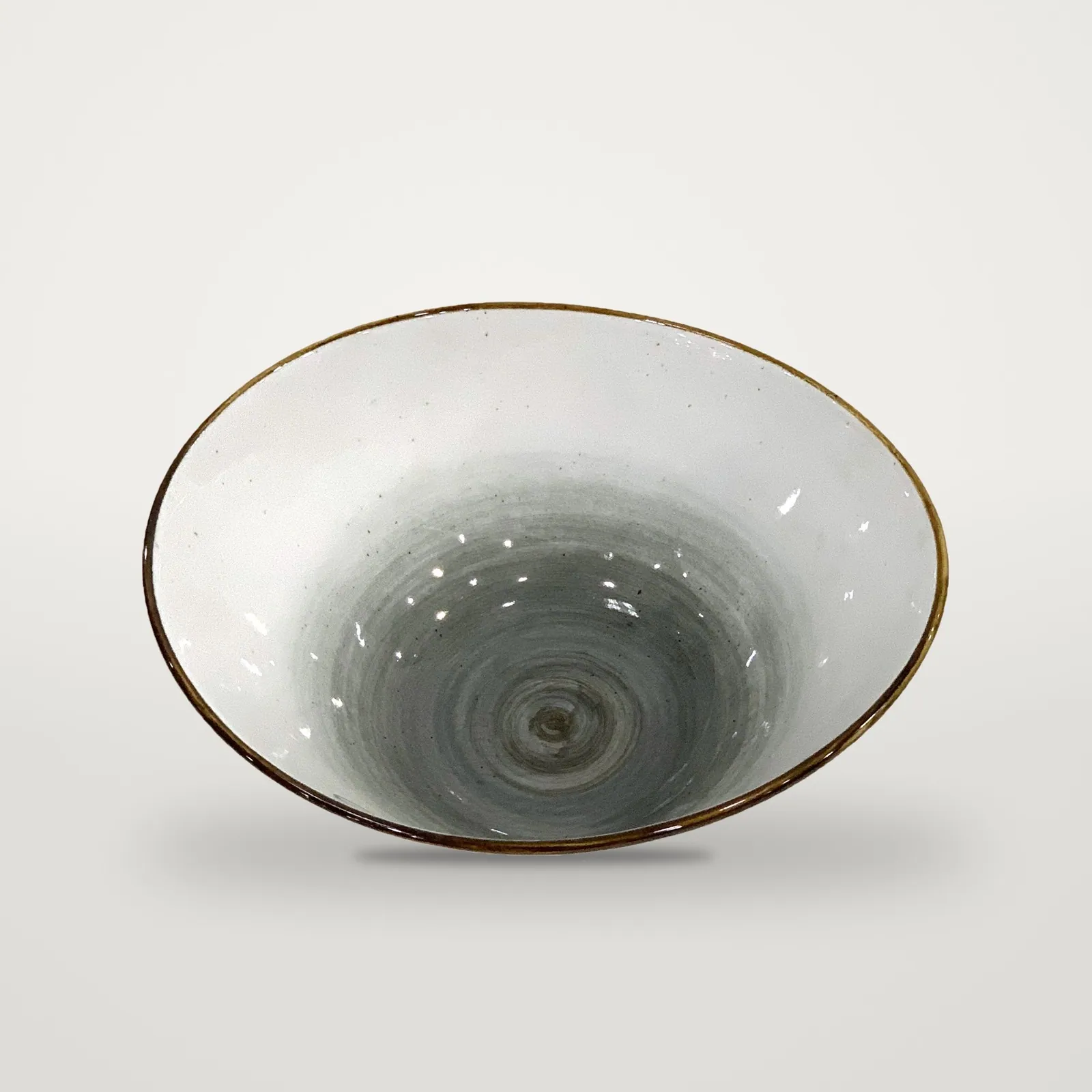 Large asymmetric bowl 20 cm · Grey · photo 2