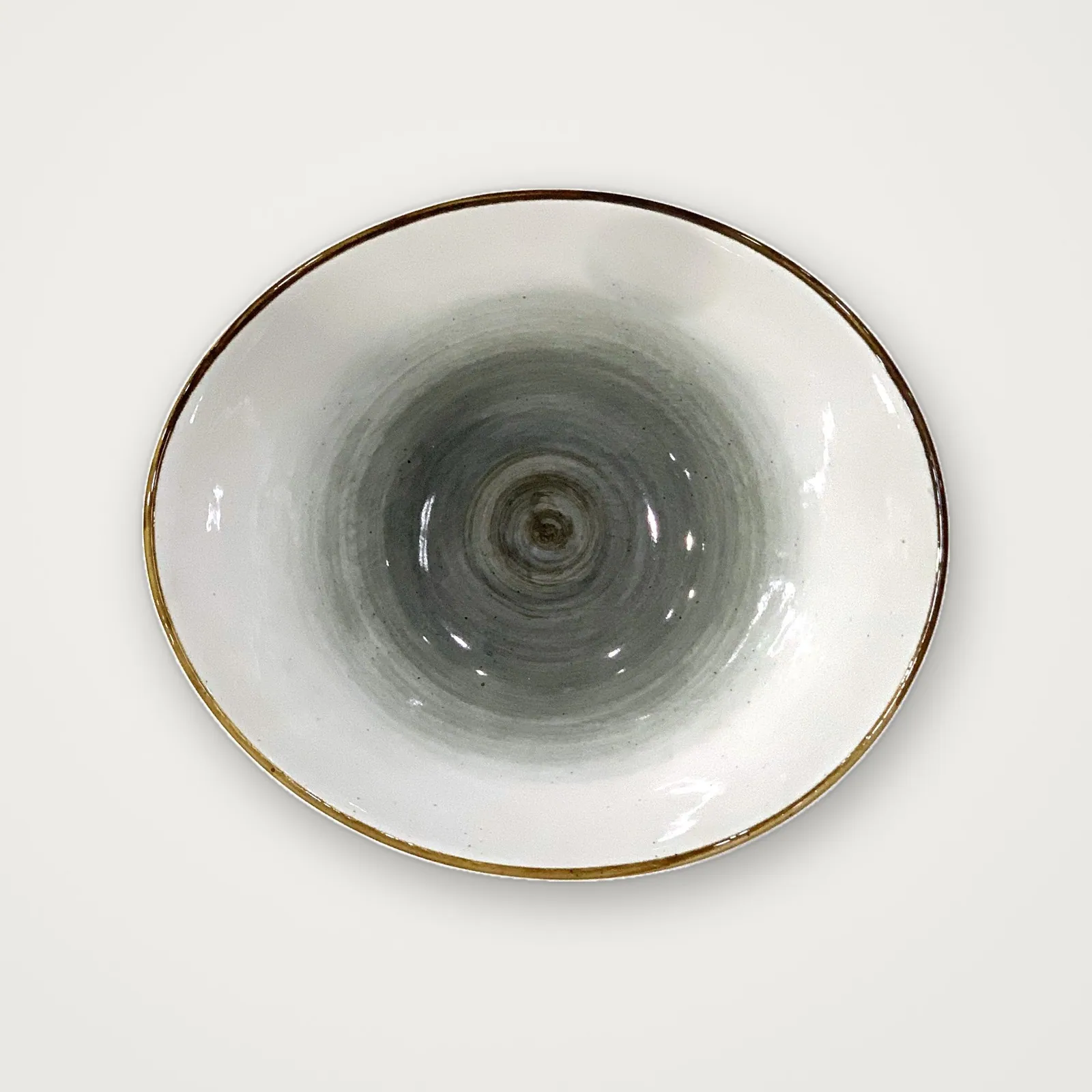 Large asymmetric bowl 20 cm · Grey · photo 1